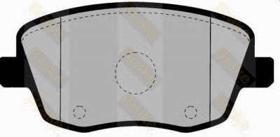 BRAKE ENGINEERING pa1462 -  Комплект тормозных колодок, дисковый тормоз